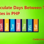 Calculate days between two dates in PHP