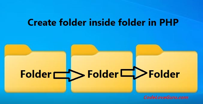 Create folder inside folder in PHP