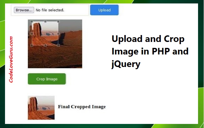 Upload and Crop Image in PHP and jQuery