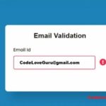 Email Validation onblur in JavaScript