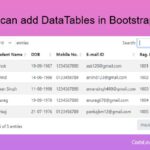 How can add DataTables in Bootstrap 5